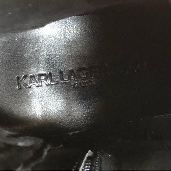 Karl Lagerfeld Payson Womens Black Beaded Ankle Boot Size 5.5 - Picture 11 of 13